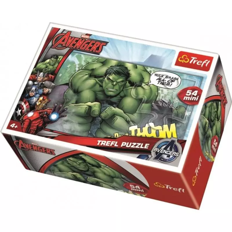 AVENGERS PUZZLE MINI 54 ELEMENTY MARVEL 4+ - Trefl