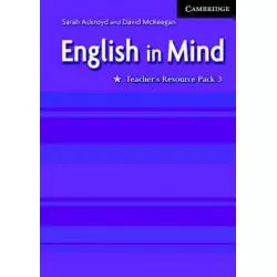 ENGLISH IN MIND 3 TEACHERS RESOURCE PACK Sarah Ackroyd, David McKeegan - Cambridge University Press