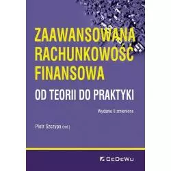ZAAWANSOWANA RACHUNKOWOŚĆ FINANSOWA OD TEORII DO PRAKTYKI Piotr Szczypa - CEDEWU