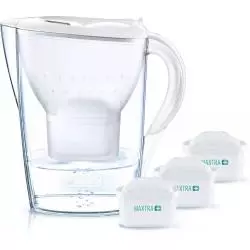 DZBANEK FILTRUJĄCY BRITA MARELLA MXPLUS 2.4L BIAŁY + 3 WKŁADY