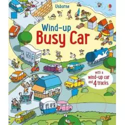 WIND-UP BUSY CAR WITH WIND-UP CAR AND 4 TRACKS Fiona Watt - Usborne