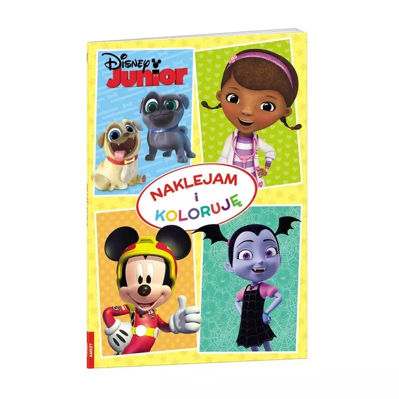 DISNEY JUNIOR NAKLEJAM I KOLORUJĘ - Ameet