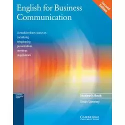 ENGLISH FOR BUSINESS COMMUNICATION STUDENTS BOOK Simon Sweeney - Cambridge University Press