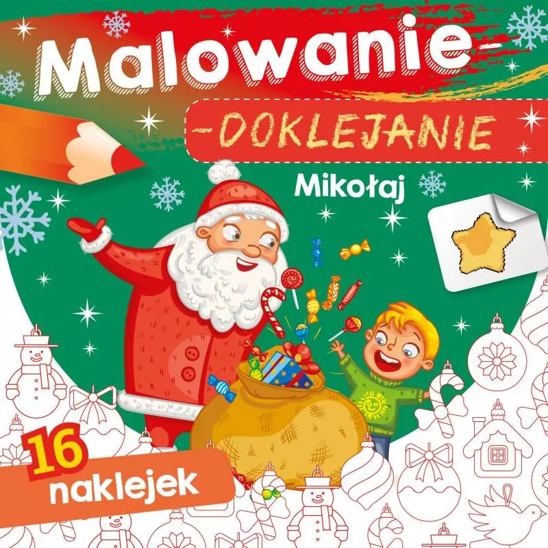 MIKOŁAJ. MALOWANIE-DOKLEJANIE - Skrzat