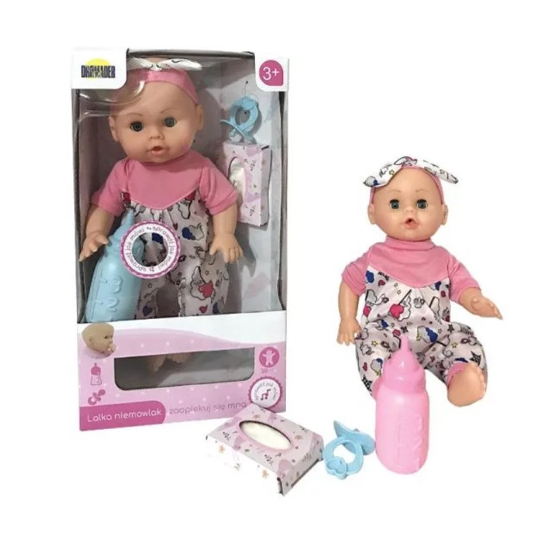 LALKA NIEMOWLAK AGATKA ZABAWKA INTERAKTYWNA 3+ - Dromader