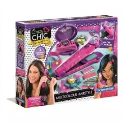 ZESTAW DO STYLIZACJI WŁOSÓW CRAZY CHIC ZESTAW KREATYWNY 6+ - Clementoni