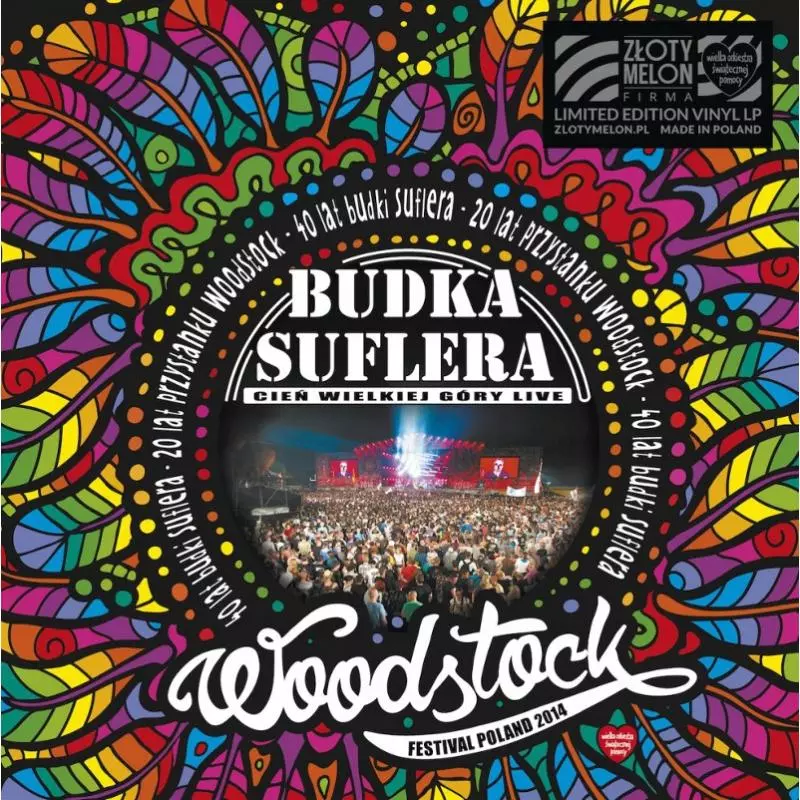 BUDKA SUFLERA CIEŃ WIELKIEJ GÓRY LIVE WOODSTOCK 2014 WINYL - Złoty Melon
