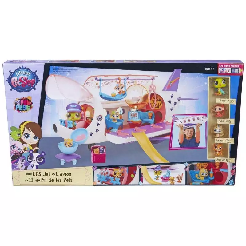 LITTLEST PET SHOP ZWIERZAKOWY SAMOLOT ZESTAW 4+ - Hasbro