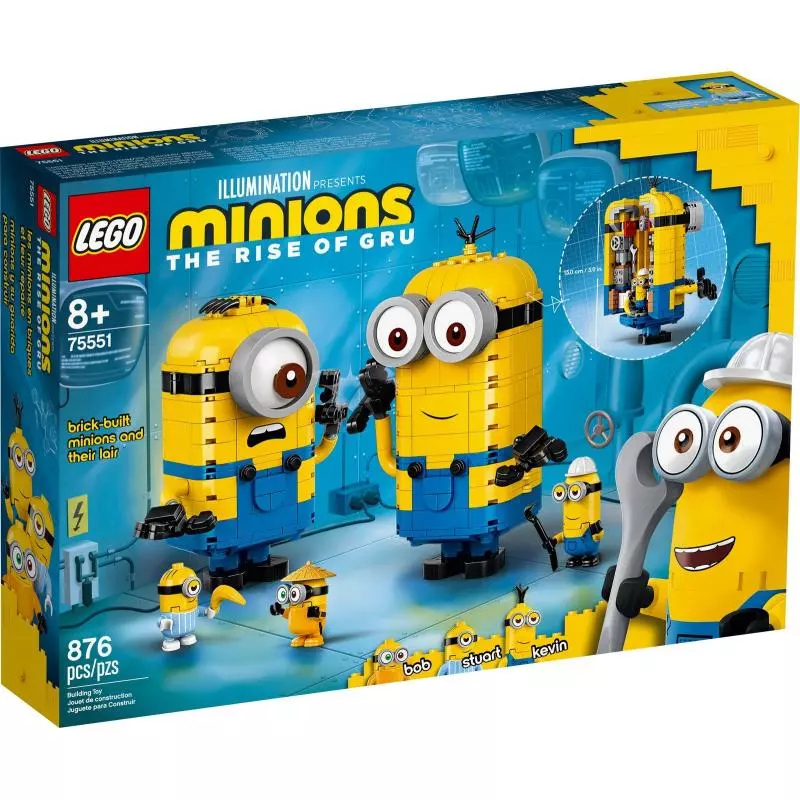MINIONKI Z KLOCKÓW I ICH GNIAZDO LEGO MINIONS 75551 - Lego