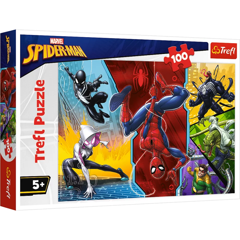 SPIDER MAN DO GÓRY NOGAMI PUZZLE 100 ELEMENTÓW 5+ - Trefl