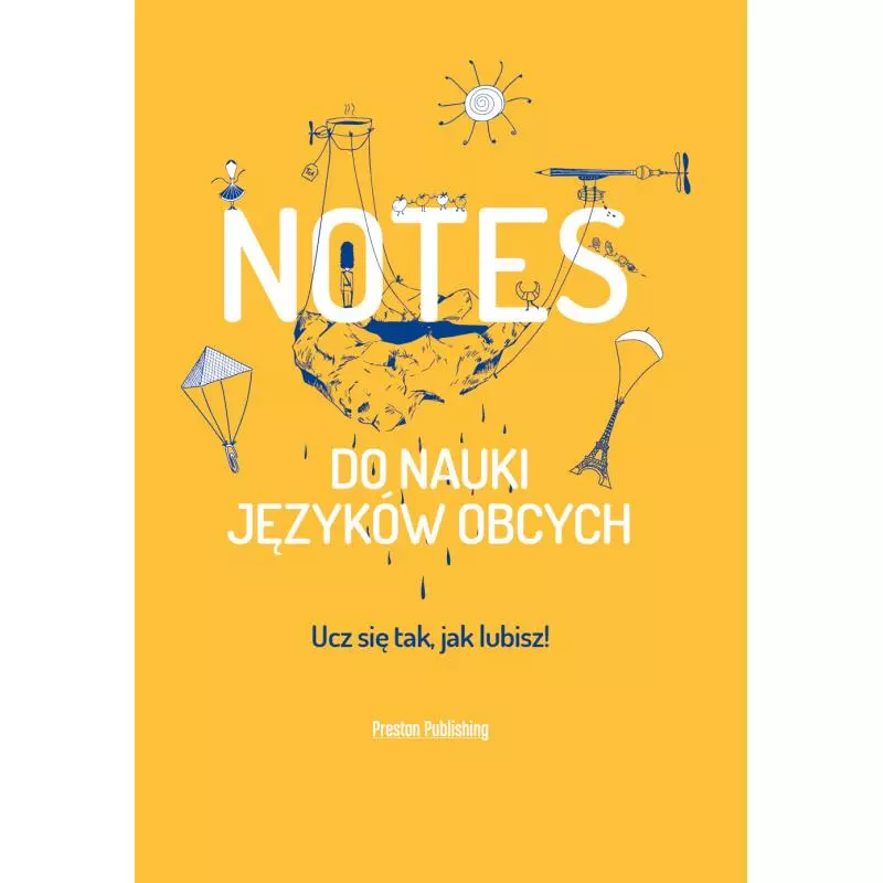 NOTES DO NAUKI JĘZYKÓW OBCYCH POMARAŃCZOWY - Preston Publishing