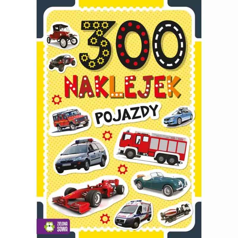300 NAKLEJEK POJAZDY - Zielona Sowa