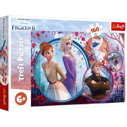 SIOSTRZANA PRZYGODA PUZZLE 160 ELEMENTÓW KRAINA LODU DISNEY 6+ - Trefl