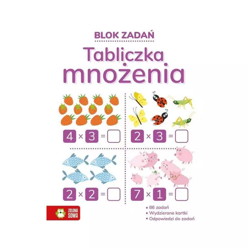 BLOK ZADAŃ. TABLICZKA MNOŻENIA - Zielona Sowa