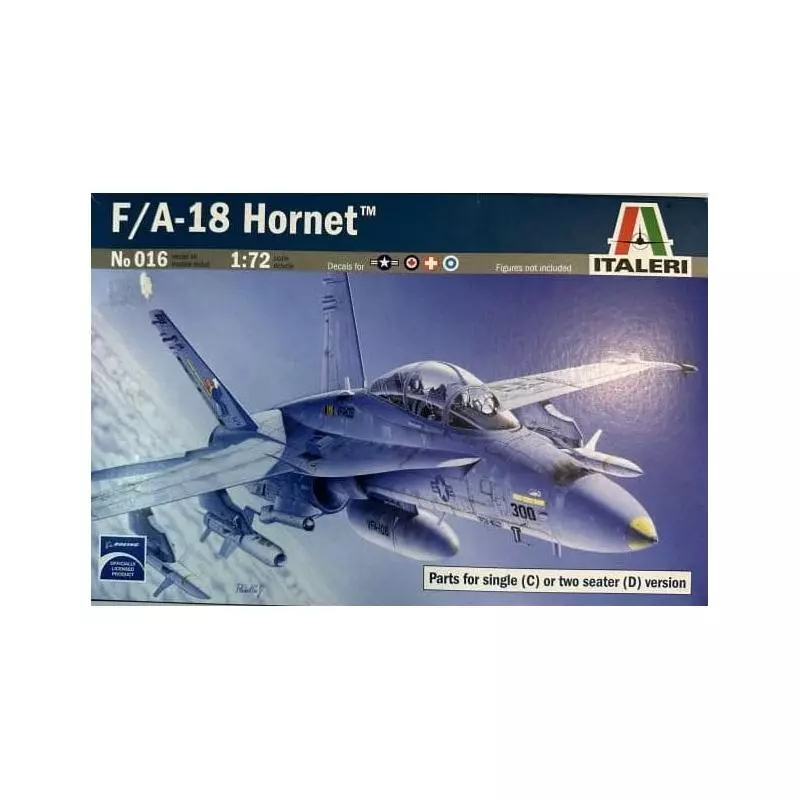 F/A-18 HORNET MODEL DO SKLEJENIA ITALERI 14+ - Italeri