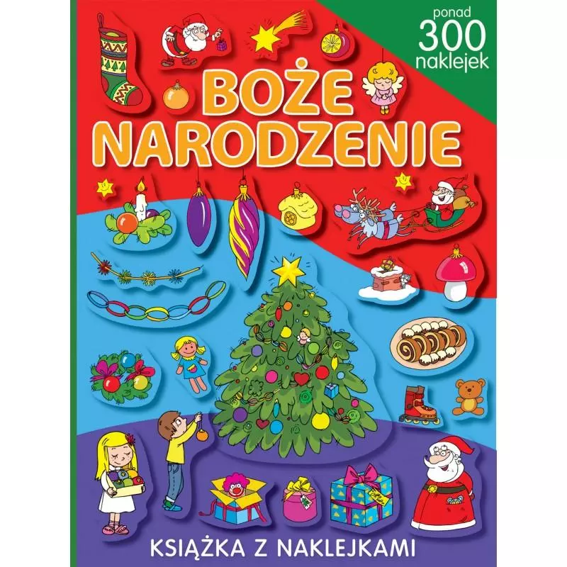 BOŻE NARODZENIE KSIĄŻECZKA Z NAKLEJKAMI - Wilga