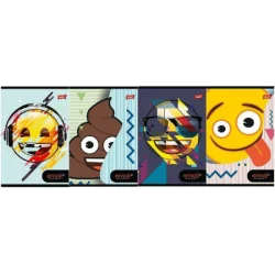 ZESZYT W LINIE Z MARGINESEM 32 KARTKI A5 EMOJI - St. Majewski