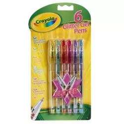 DŁUGOPISY ŻELOWE BROKATOWE 6 KOLORÓW CRAYOLA - Crayola