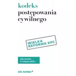 KODEKS POSTĘPOWANIA CYWILNEGO 08.2019 - od.nowa