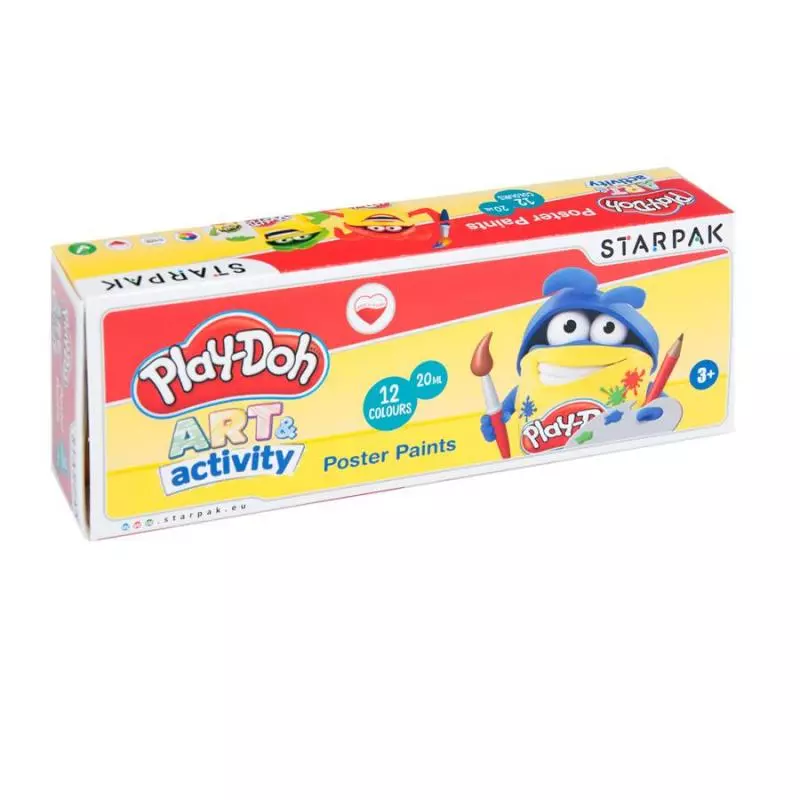 FARBY PLAKATOWE 12 KOLORÓW PLAY-DOH - Starpak