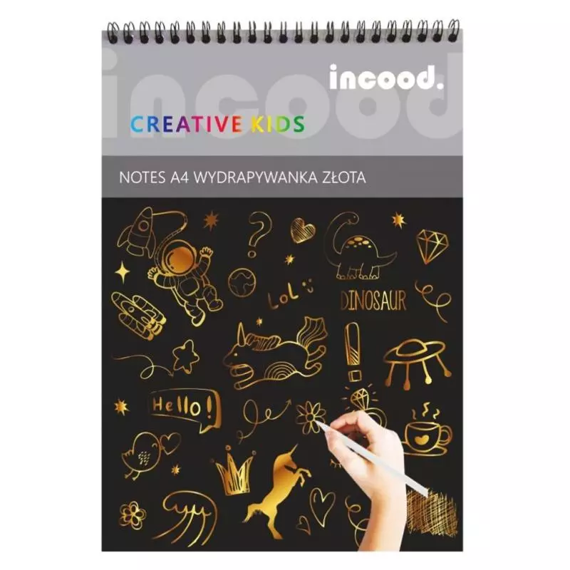 NOTES WYDRAPYWANKA ZŁOTA A4 - Incood