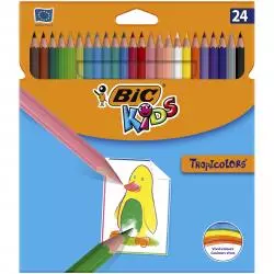 KREDKI OŁÓWKOWE 24 KOLORY BIC KIDS TROPICOLORS - BiC