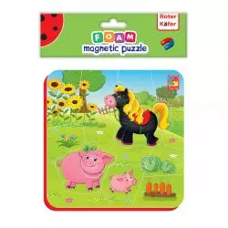FARMA PUZZLE MAGNETYCZNE 31 ELEMENTÓW ROTER KAFER 3+ - Roter-Kafer