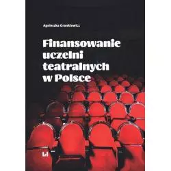 FINANSOWANIE UCZELNI TEATRALNYCH W POLSCE Agnieszka Orankiewicz - Wydawnictwo Uniwersytetu Łódzkiego