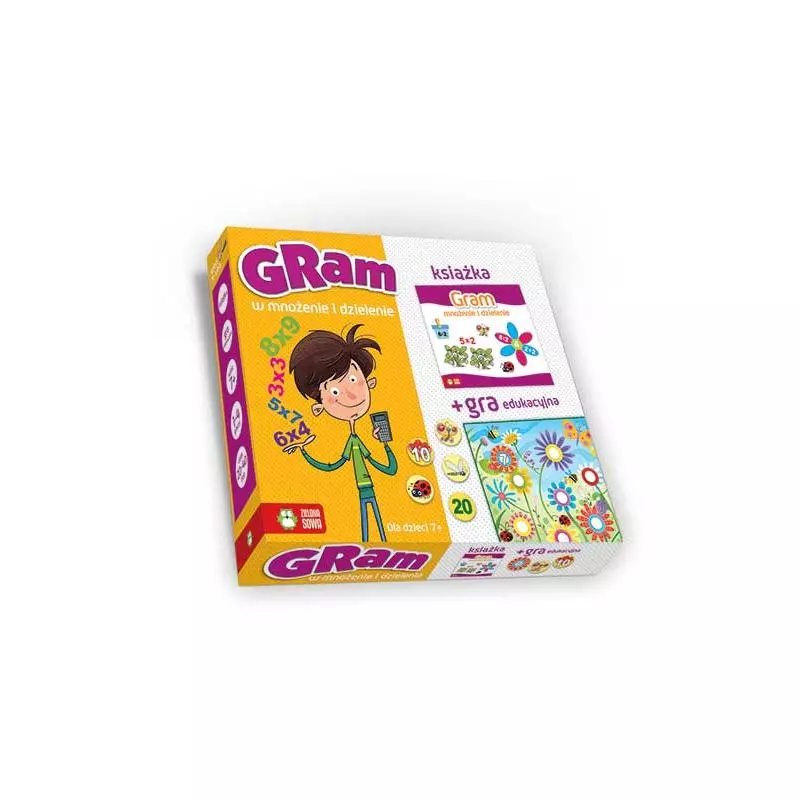 GRAM W MNOŻENIE I DZIELENIE GRA EDUKACYJNA 7+ - Zielona Sowa GRAM W MNOŻENIE I DZIELENIE GRA EDUKACYJNA 7+ - Zielona Sowa