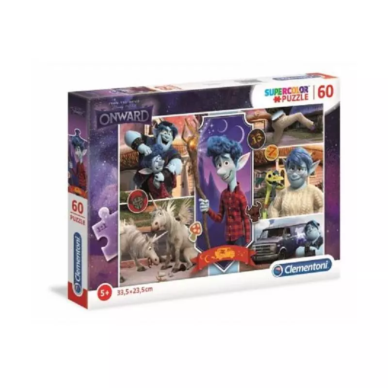 ONWARD SUPERCOLOR PUZZLE 60 ELEMENTÓW 5+ - Clementoni