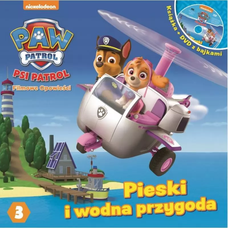 PSI PATROL PIESKI I WODNA PRZYGODA + DVD - Media Service Zawada