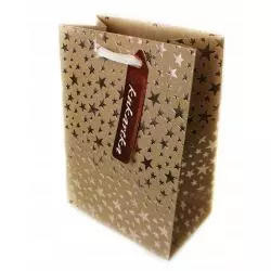 TOREBKA PREZENTOWA MAŁA ZŁOTE GWIAZDKI - Passion Cards