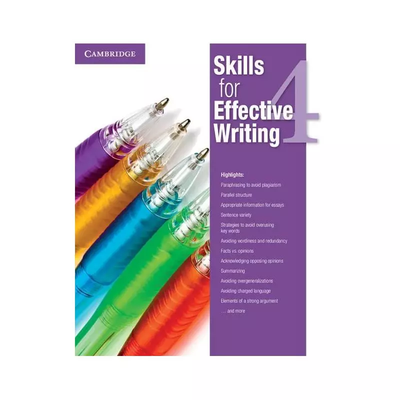 SKILLS FOR EFFECTIVE WRITING - Cambridge University Press