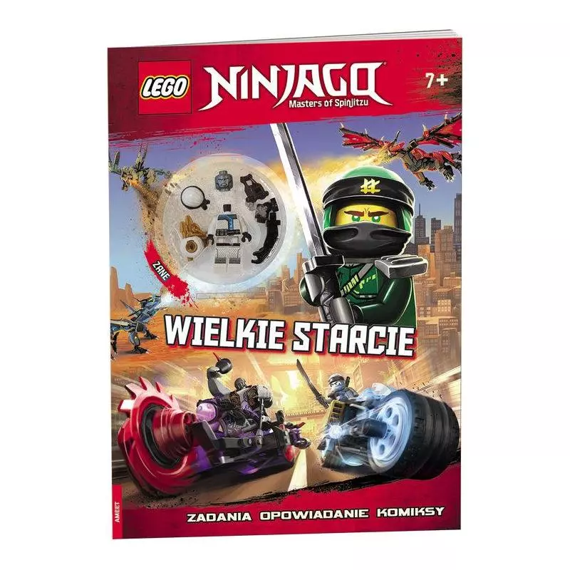 LEGO NINJAGO WIELKIE STARCIE ZADANIA OPOWIADANIE KOMIKSY + FIGURKA