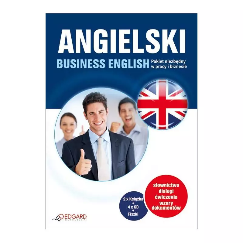 ANGIELSKI BUSINESS ENGLISH 2 X KSIĄŻKA + 4 X CD + FISZKI - Edgard