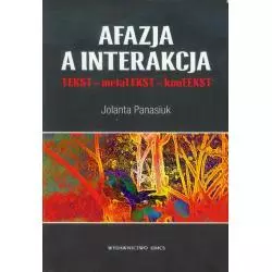 AFAZJA A INTERAKCJA. TEKST-METATEKST-KONTEKST Jolanta Panasiuk - UMCS