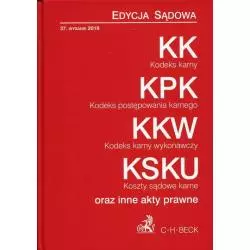 KODEK KARNY, KODEKS POSTĘPOWANIA KARNEGO, KODEKS KARNY WYKONAWCZY - C.H. Beck