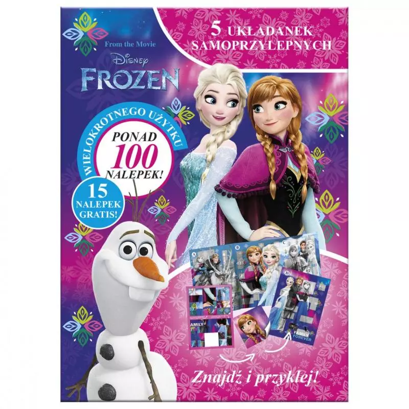 UKŁADANKA SAMOPRZYLEPNA DISNEY KRAINA LODU - Derform