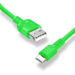 KABEL WHIPPY USB-USB C 0.9M NEON - eXc mobile