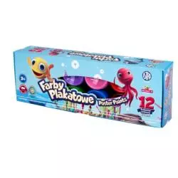 FARBY PLAKATOWE 12 KOLORÓW 3+ - Astra