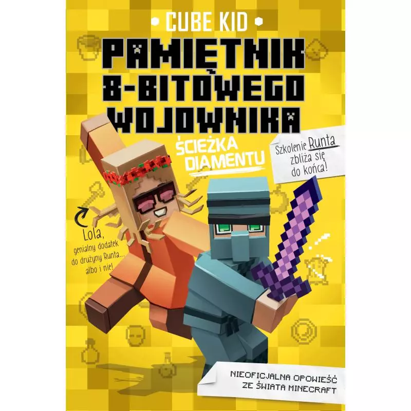 ŚCIEŻKA DIAMENTU MINECRAFT PAMIĘTNIK 8 BITOWEGO WOJOWNIKA Cube Kid - Jaguar