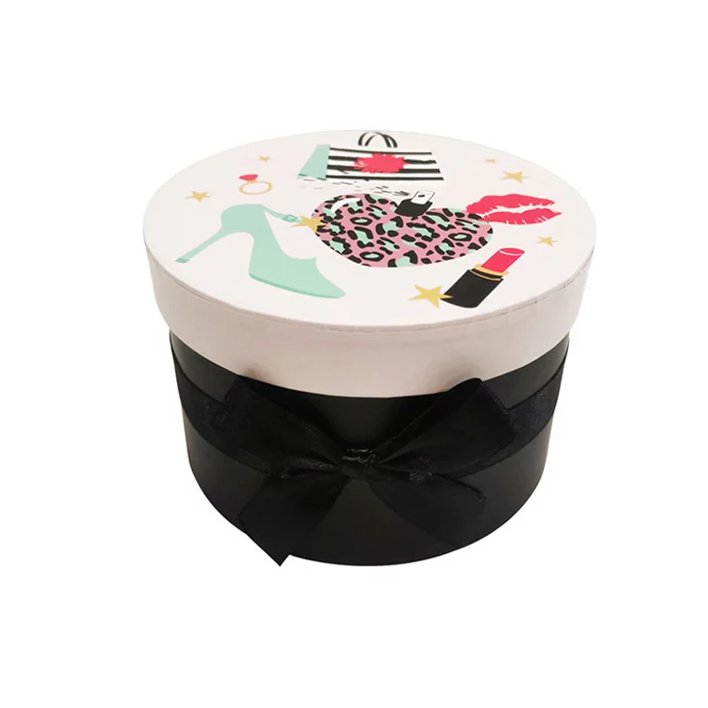 PUDEŁKO PREZENTOWE CZARNE OKRĄGŁE ROZMIAR M - Panon