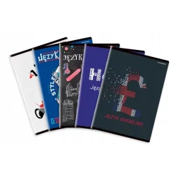 ZESZYT A5 JĘZYK ANGIELKSKI 80 KARTEK W KRATKĘ Z MARGINESEM - Hamelin