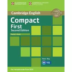 COMPACT FIRST TEACHERS BOOK B2 Peter May - Cambridge University Press