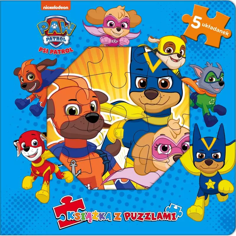 PSI PATROL KSIĄŻKA Z PUZZLAMI - Media Service Zawada
