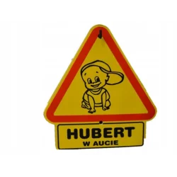 HUBERT W AUCIE TABLICZKA NA SZYBĘ - Power Gift