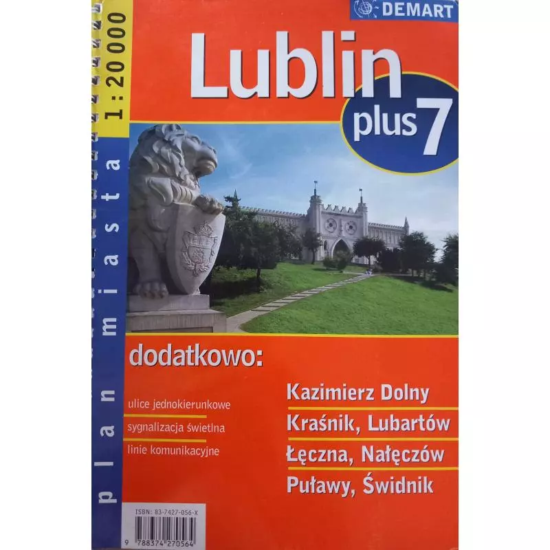 LUBLIN PLUS 7 PLAN MIASTA 1 : 20 000 - Demart