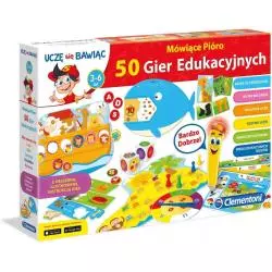 MÓWIĄCE PIÓRO 50 GIER EDUKACYJNYCH 3-6 LAT - Clementoni