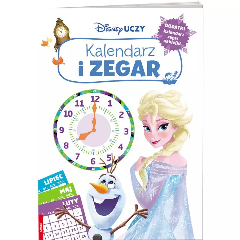 DISNEY UCZY KRAINA LODU ZEGAR I KALENDARZ - Ameet