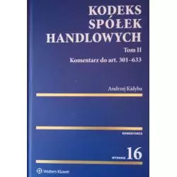 KODEKS SPÓŁEK HANDLOWYCH KOMENTARZ 2 Andrzej Kidyba - Wolters Kluwer